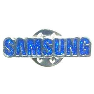 Samsung Galaxy Lapel Tack Pin Silver Glitter Blue New Advertising Collectable